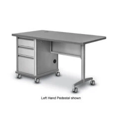 Accelerator Teachers Rectangle Single Pedestal Desk