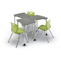 Flow Desk W/ Hard Plastic Top 11 Flow Desk W/ Hard Plastic Top -Office Supplies Shop ACBD F 4