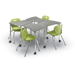 Flow Desk W/ Hard Plastic Top 12 Flow Desk W/ Hard Plastic Top -Office Supplies Shop ACBD F 5