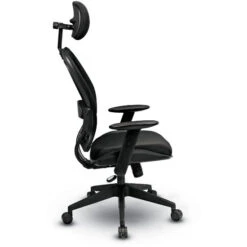 Space® Seating Air Grid® Back And Mesh Seat Manager's Chair With Adjustable Headrest, Adjustable Angled Arms, Adjustable Lumbar And Angled Nylon Base -Office Supplies Shop AGB 03 2