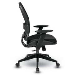 Space® Seating Air Grid® Back And Mesh Seat Manager's Chair With Adjustable Angled Arms, Adjustable Lumbar And Angled Nylon Base -Office Supplies Shop AGB 04 2