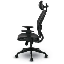 Space® Seating Air Grid® Back And Bonded Leather Seat Manager's Chair With Adjustable Headrest, Adjustable Angled Arms, Adjustable Lumbar And Angled Nylon Base 13 Space® Seating Air Grid® Back And Bonded Leather Seat Manager's Chair With Adjustable Headrest, Adjustable Angled Arms, Adjustable Lumbar And Angled Nylon Base -Office Supplies Shop AGB 07 4