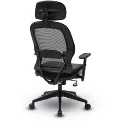 Space® Seating Air Grid® Back And Bonded Leather Seat Manager's Chair With Adjustable Headrest, Adjustable Angled Arms, Adjustable Lumbar And Angled Nylon Base 14 Space® Seating Air Grid® Back And Bonded Leather Seat Manager's Chair With Adjustable Headrest, Adjustable Angled Arms, Adjustable Lumbar And Angled Nylon Base -Office Supplies Shop AGB 07 5