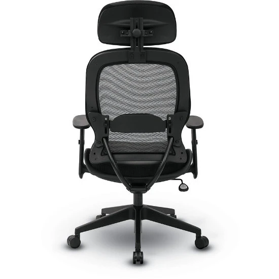 Space® Seating Air Grid® Back And Bonded Leather Seat Manager's Chair With Adjustable Headrest, Adjustable Angled Arms, Adjustable Lumbar And Angled Nylon Base 9 Space® Seating Air Grid® Back And Bonded Leather Seat Manager's Chair With Adjustable Headrest, Adjustable Angled Arms, Adjustable Lumbar And Angled Nylon Base - Image 7