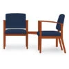 Amherst Wood 2 Chairs With Connecting Corner Table (Grade 3-Fabric) 1 Amherst Wood 2 Chairs With Connecting Corner Table (Grade 3-Fabric) -Office Supplies Shop AGS 421 D 1