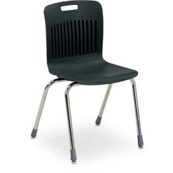 Analogy™ Series 4-Leg Stack Chair With Extra Large Shell - 18"H