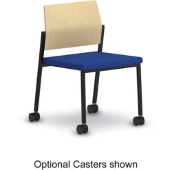 Avon Armless Chair - Upholstered Seat & Laminate Back -Office Supplies Shop AVF CH2G 5