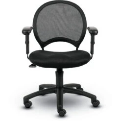 Mesh Task Chair With Adjustable T-Arms 9 Mesh Task Chair With Adjustable T-Arms -Office Supplies Shop BBM 62A 2