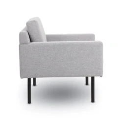 Grey Poly-Linen Weave Lounge Chair -Office Supplies Shop BBR LC 3