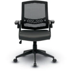 Black Flip Arm Mesh Task Chair -Office Supplies Shop BCHV T 2