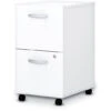 Easy Office™ 16W 2 Drawer Pedestal (Assembled) - White 1 Easy Office™ 16W 2 Drawer Pedestal (Assembled) - White -Office Supplies Shop BED 2MP W 1