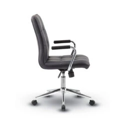 Millennial Modern Home Office Chair W/ Chrome Arms - CaressoftPlus -Office Supplies Shop BMMH 331V 5