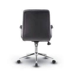 Millennial Modern Home Office Chair W/ Chrome Arms - CaressoftPlus -Office Supplies Shop BMMH 331V 6