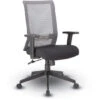 B6566GY-BK Horizontal Mesh Back Task Chair, Synchro-Tilt Mechanism -Office Supplies Shop BOHM GY 1