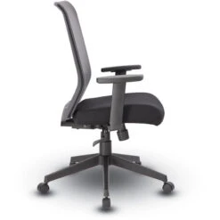 B6566GY-BK Horizontal Mesh Back Task Chair, Synchro-Tilt Mechanism -Office Supplies Shop BOHM GY 3