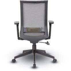 B6566GY-BK Horizontal Mesh Back Task Chair, Synchro-Tilt Mechanism -Office Supplies Shop BOHM GY 4