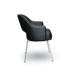 Black Vinyl Guest Chair -Office Supplies Shop BOPB GV 3