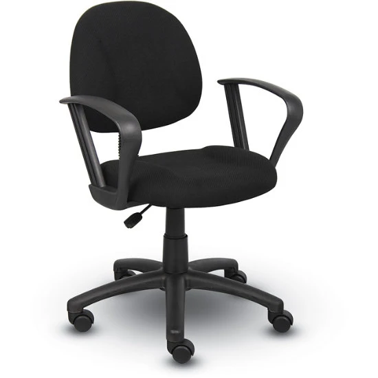 Boss B317 Deluxe Posture Chair With Loop Arms 4 Boss B317 Deluxe Posture Chair With Loop Arms - Image 2