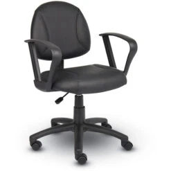 Boss B307 Black Posture Chair With Loop Arms