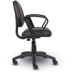 Boss B307 Black Posture Chair With Loop Arms -Office Supplies Shop BOSD TL L 3