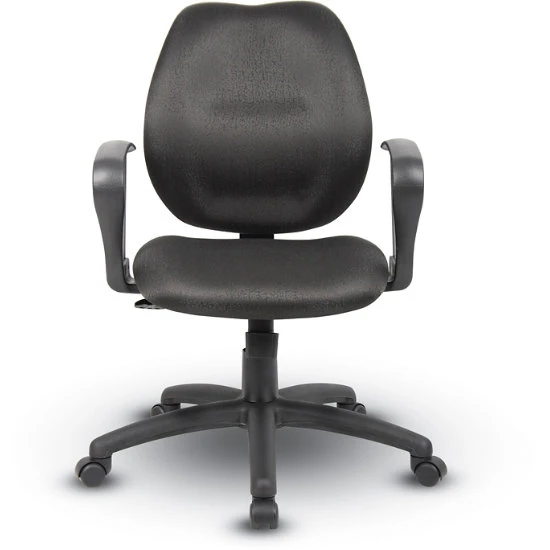 Boss B1015 Mid-Back Task Chair With Loop Arms 4 Boss B1015 Mid-Back Task Chair With Loop Arms - Image 2