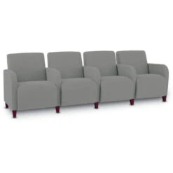 Siena 4 Seat Sofa With Center Arms (Grade 3-Vinyl)