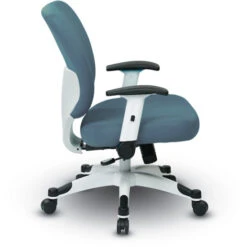 Pulsar Series White Frame Manager's Chair With Antimicrobial Seat & Back -Office Supplies Shop BVM 52V 3