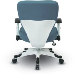 Pulsar Series White Frame Manager's Chair With Antimicrobial Seat & Back -Office Supplies Shop BVM 52V 5