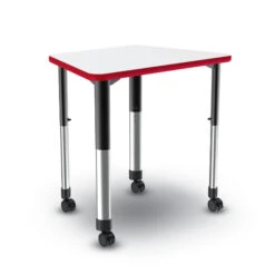 33"Wx23"D Trapezoid Markerboard Collaborative Desk