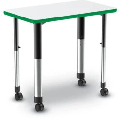 34"Wx20"D Rectangle Markerboard Collaborative Desk