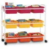 Leveled Reading Book Browser Cart W/ Vibrant Warm Tub Combo 2 Leveled Reading Book Browser Cart W/ Vibrant Warm Tub Combo -Office Supplies Shop CLB 1A VW 1