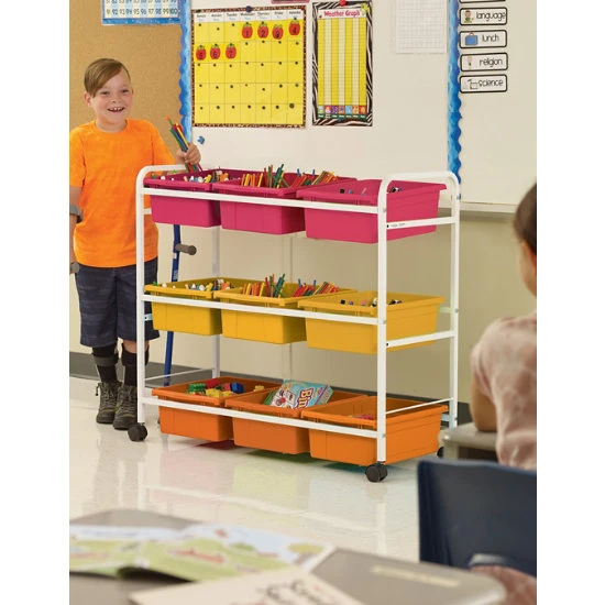 Leveled Reading Book Browser Cart W/ Vibrant Warm Tub Combo 4 Leveled Reading Book Browser Cart W/ Vibrant Warm Tub Combo - Image 2