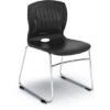 Slash Armless Sled Base Stack Chair W/ Chrome Frame 2 Slash Armless Sled Base Stack Chair W/ Chrome Frame -Office Supplies Shop CLSH SB 1
