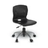 Slash Armless Poly Swivel Chair W/ Chrome Frame -Office Supplies Shop CLSH TC 1