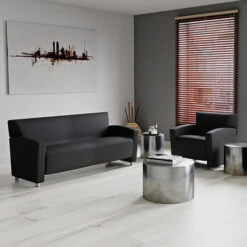 Tribeca Club Chair W/ Silver Metal Legs -Office Supplies Shop COTB CC 3