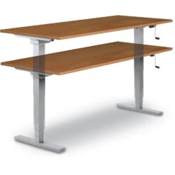 OS Laminate StandUp Standing Desk With Crank Lift - 30"D