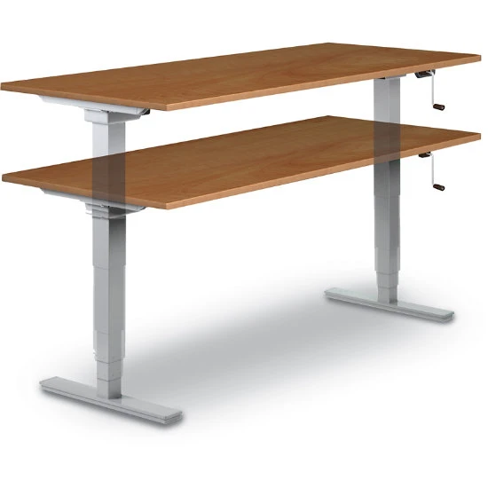 OS Laminate StandUp Standing Desk With Crank Lift - 30"D 3 OS Laminate StandUp Standing Desk With Crank Lift - 30"D