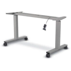 OS Laminate Silver Pneumatic Height Adjustable Base W/4 Casters & 4 Glides -Office Supplies Shop CSU PB 2