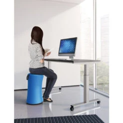 OS Laminate Silver Pneumatic Height Adjustable Base W/4 Casters & 4 Glides -Office Supplies Shop CSU PB 4