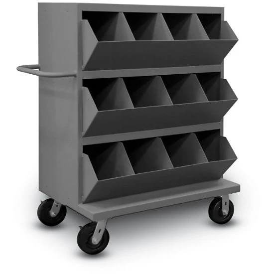 Heavy-Duty Mobile Storage With 12 Bins 3 Heavy-Duty Mobile Storage With 12 Bins