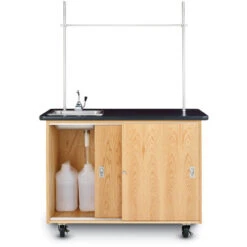 Economy Mobile Lab Table W/ Sink & Uprights 13 Economy Mobile Lab Table W/ Sink & Uprights -Office Supplies Shop DST 411 4