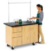 Mobile Desk With Storage, Sink & Uprights -Office Supplies Shop DST 433 1