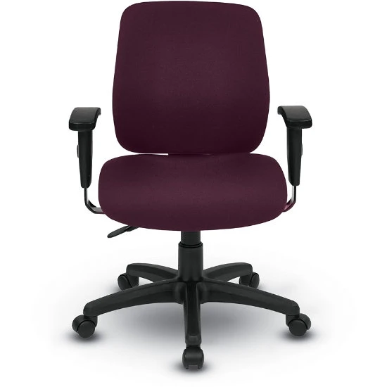 Deluxe Task Chair, Ratchet Back Height Adjustment, Height/Width Adjustable Arms 4 Deluxe Task Chair, Ratchet Back Height Adjustment, Height/Width Adjustable Arms - Image 2