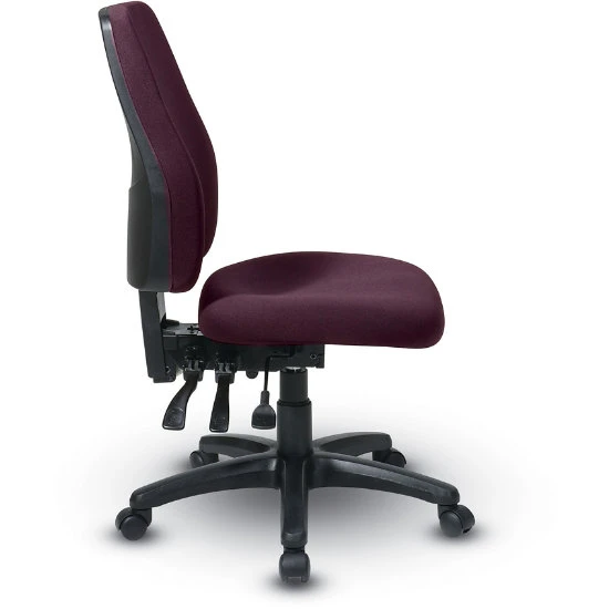 High-Back Dual Function Ergonomic Chair W/ Ratchet Back Height Adjustment Without Arms W/ Custom Fabric Choice 4 High-Back Dual Function Ergonomic Chair W/ Ratchet Back Height Adjustment Without Arms W/ Custom Fabric Choice - Image 2