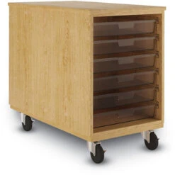 Duo Mobile Tote Storage, 32-1/2"H 7 Duo Mobile Tote Storage, 32-1/2"H -Office Supplies Shop DVTS 32DE 2