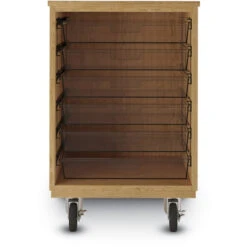 Duo Mobile Tote Storage, 32-1/2"H 8 Duo Mobile Tote Storage, 32-1/2"H -Office Supplies Shop DVTS 32DE 3