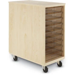 Duo Mobile Tote Storage, 43-1/2"H 7 Duo Mobile Tote Storage, 43-1/2"H -Office Supplies Shop DVTS 43DE 2