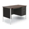 45"Wx24"D Alera® Single Pedestal Steel Desk