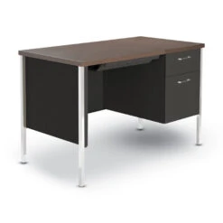 45"Wx24"D Alera® Single Pedestal Steel Desk