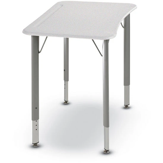 Intellect Wave® Hard Plastic Top 4-Leg Desk - Adjustable Height 3 Intellect Wave® Hard Plastic Top 4-Leg Desk - Adjustable Height